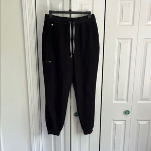Figs Technical Scrubs Joggers Black size XL